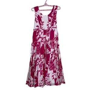 Vasna Desire Large Petite Tropical Floral Print Dress Pink *READ